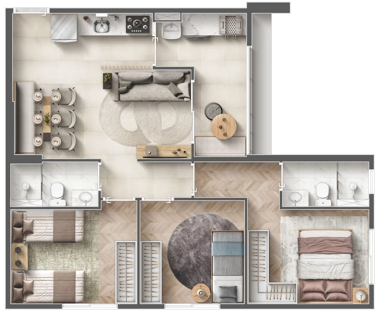 3 Dorms